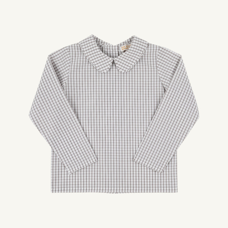 Peter Pan Collar Shirt - Grantley Gray