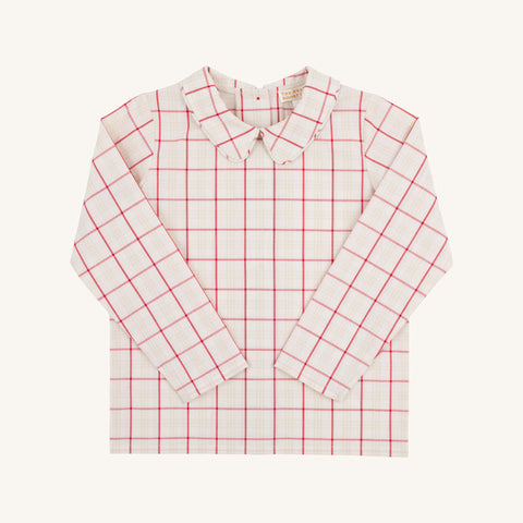 Peter Pan Collar Shirt - Oak Park Plaid