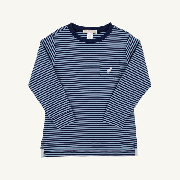 Long Sleeve Carter Crewneck - Barrington Blue/Nantucket Navy