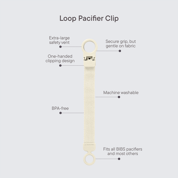 Pacifier Clip Loop - Dusty Blue