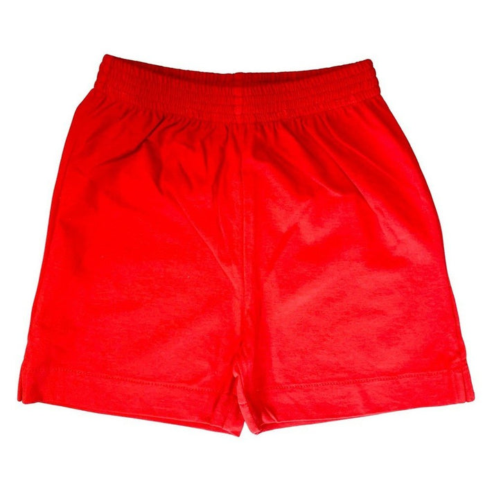 Red Knit Shorts