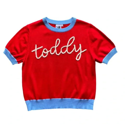 "Toddy" Short Sleeve Sweater