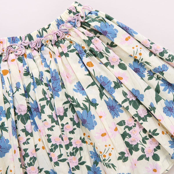 Gianna Skirt - Melon Daisy Floral