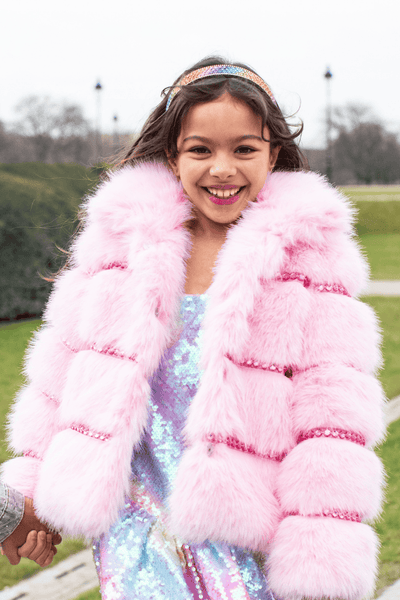 Cotton Candy Gem Faux Fur