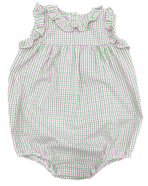 Rosie Bubble - Pink and Green Check