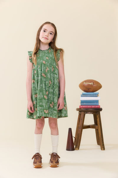 Girls Stevie Dress - Football Field
