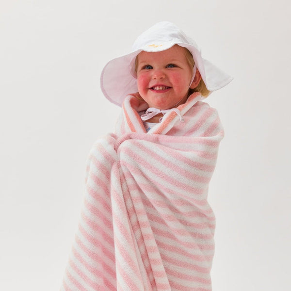 Kids' Beach Towel - Pink and Coral