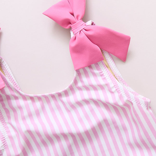 Girls Shelly Tankini - Pink Stripe