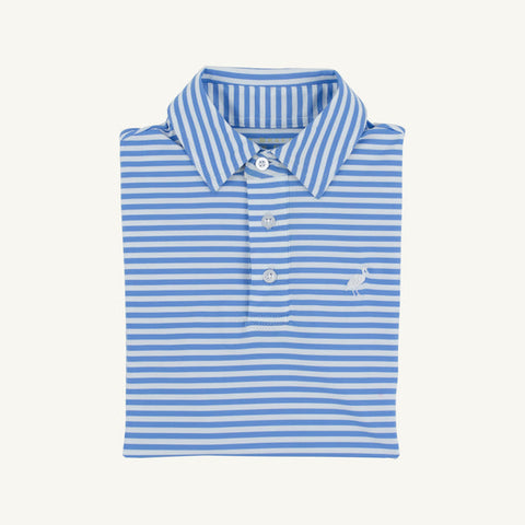Prepletic Prim and Proper Polo - Sunrise Blvd Blue Stripe