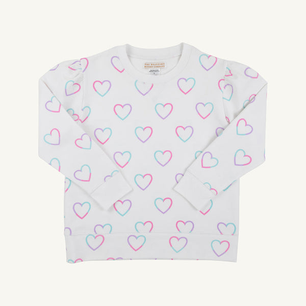 Cassidy Comfy Crewneck Puff Sleeve - Have a Little Heart