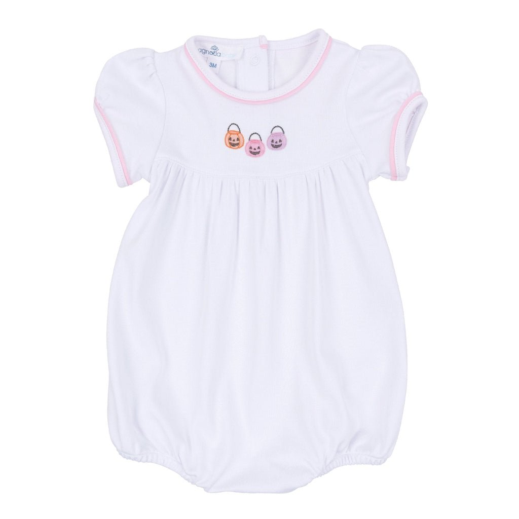 Pumpkin Party Short Sleeve Bubble - Pink