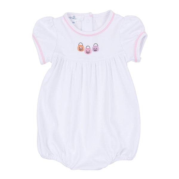 Pumpkin Party Short Sleeve Bubble - Pink
