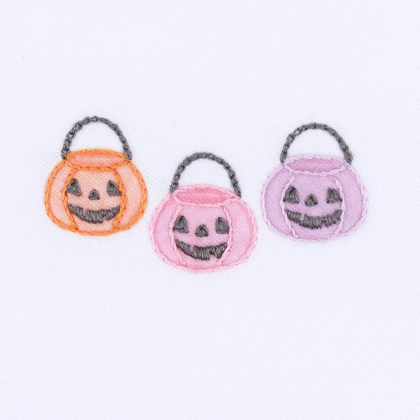 Pumpkin Party Short Sleeve Bubble - Pink