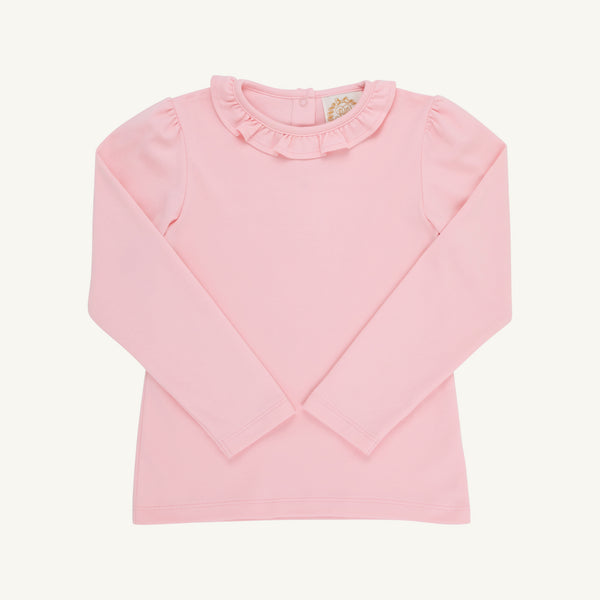 Reece Ruffle Top - Sandpearl Pink