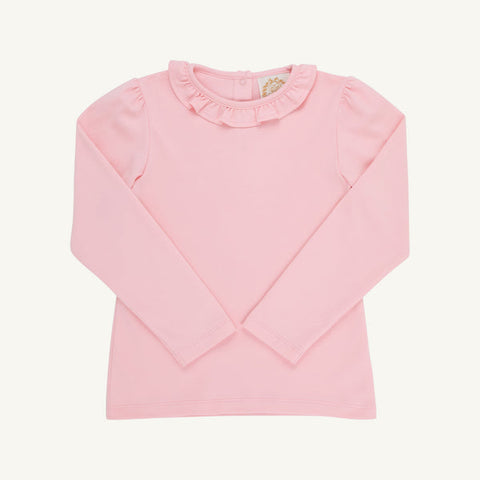Reece Ruffle Top - Sandpearl Pink