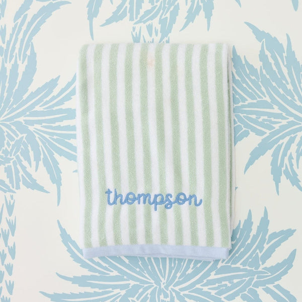 Kids' Beach Towel - Seafoam and Blue