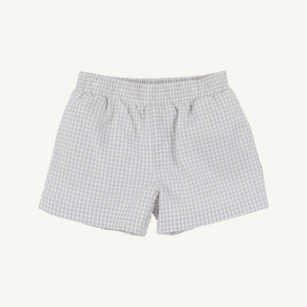Sheffield Shorts - Grantley Gray Mini Gingham