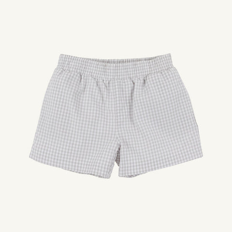Sheffield Shorts - Grantley Gray Mini Gingham