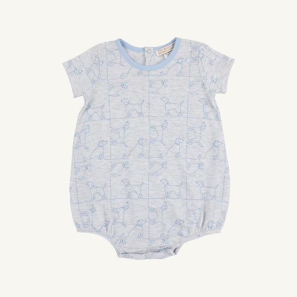 Short Sleeve Patton Play Bubble - Puppy Puzzle