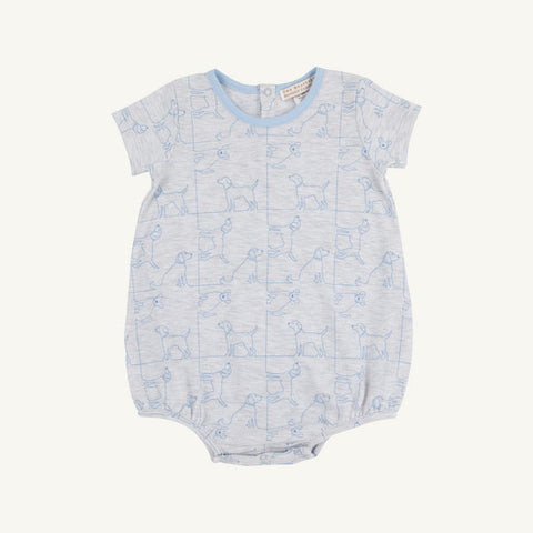 Short Sleeve Patton Play Bubble - Puppy Puzzle