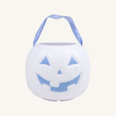 Sir Proper's Pumpkin Pail - White/Blue