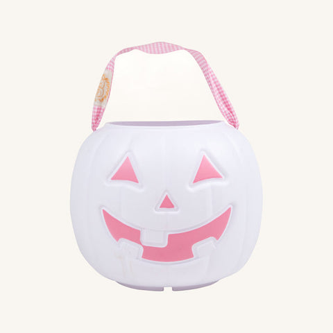 Sir Proper's Pumpkin Pail - White/Pink