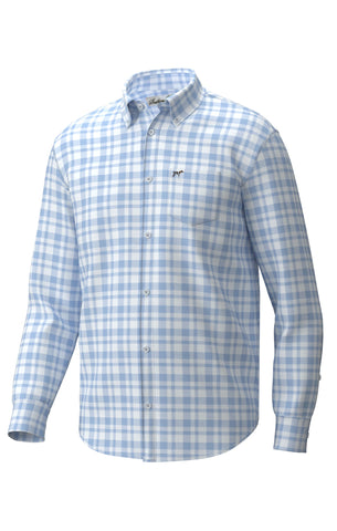 Hadley Luxe Lite Button Down - Sky Blue