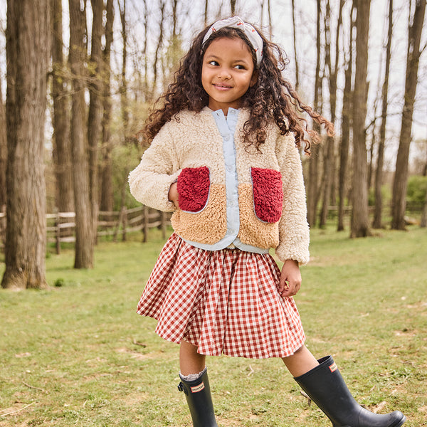 Theodore Skirt - Berry Gingham