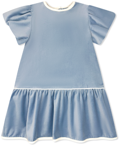 Harper Dress - Beaufort Blue Velvet