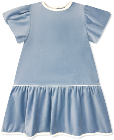 Harper Dress - Beaufort Blue Velvet