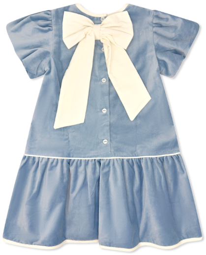 Harper Dress - Beaufort Blue Velvet