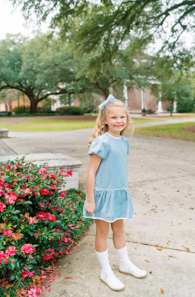 Harper Dress - Beaufort Blue Velvet