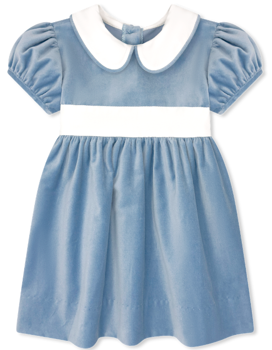 Elenor Dress - Beaufort Blue Velvet