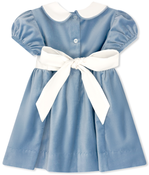 Elenor Dress - Beaufort Blue Velvet