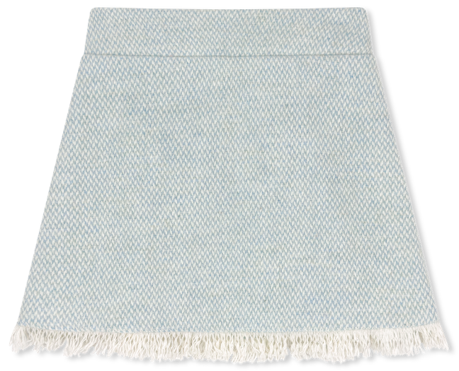 Kensington Fringe Skirt - River Tweed