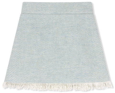 Kensington Fringe Skirt - River Tweed