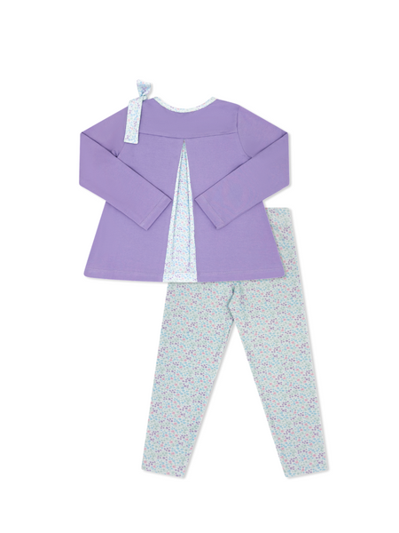 Madeline Legging Set - Lilac Lavender, Frosted Floral