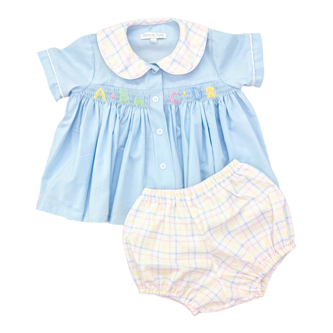 Rhys Smocked Bloomer Set