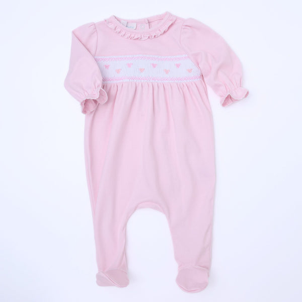 Valentine's Classics Smocked Footie