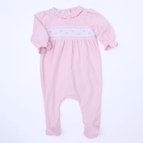 Valentine's Classics Smocked Footie