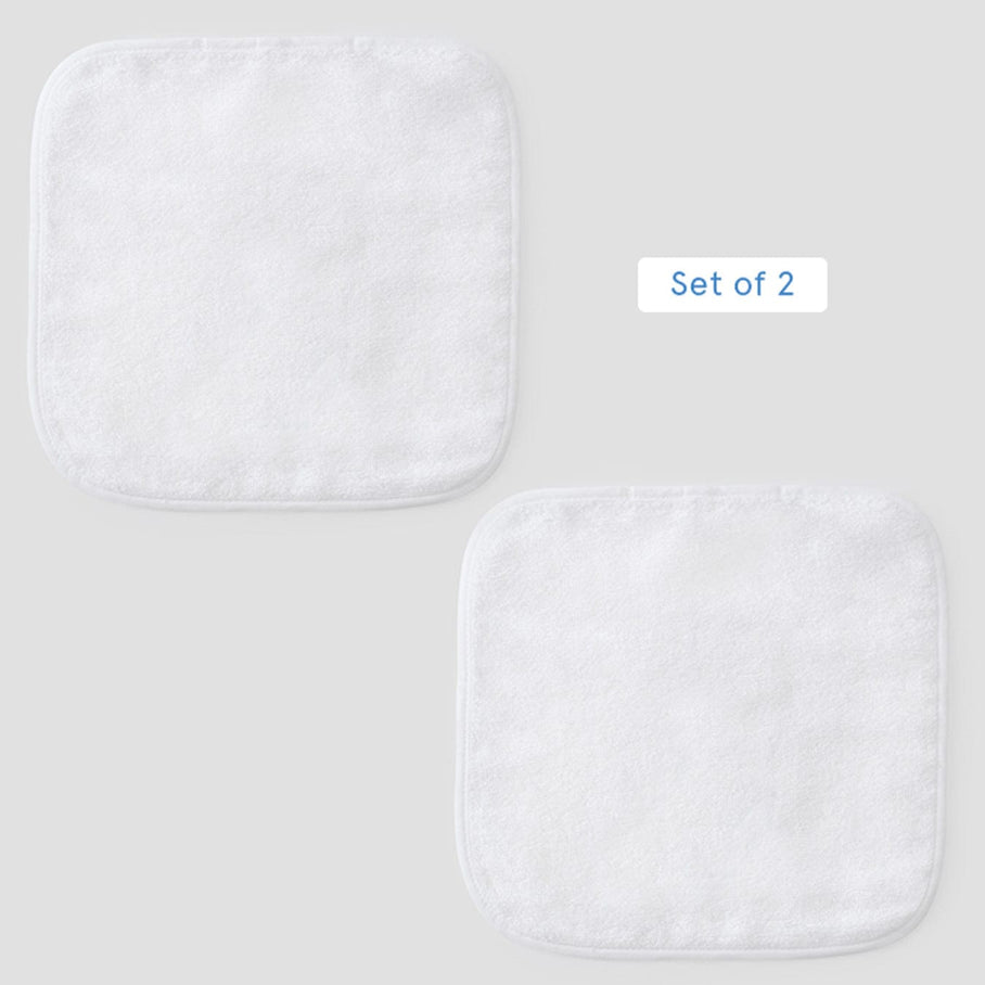 Baby Washcloths - White on White
