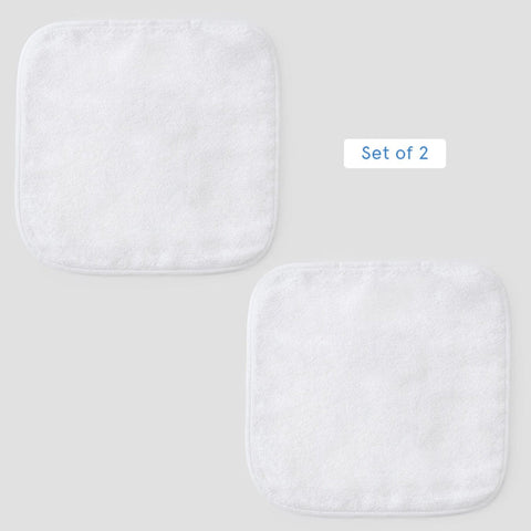 Baby Washcloths - White on White