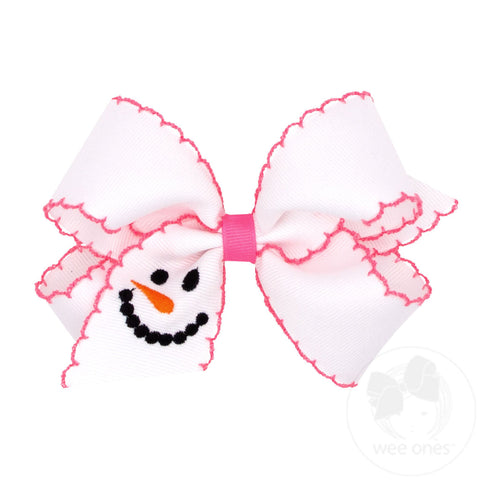 Medium Moonstitch Embroidered Bow