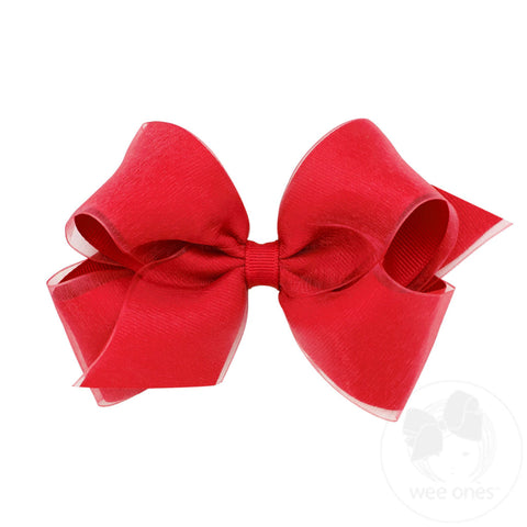 Medium Organza Overlay Bow