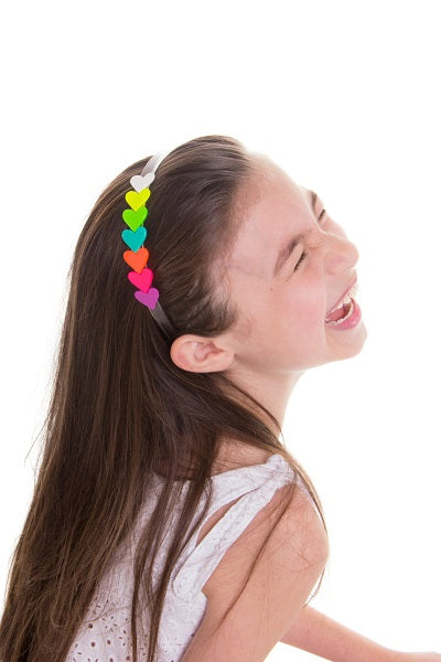 Centipede Heart Neon Headband