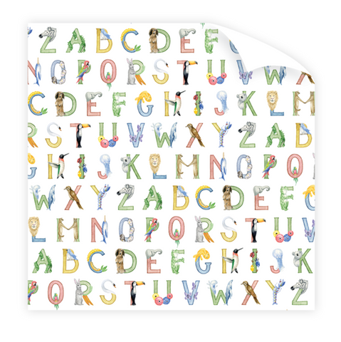 Wrapping Paper - Animal Alphabet